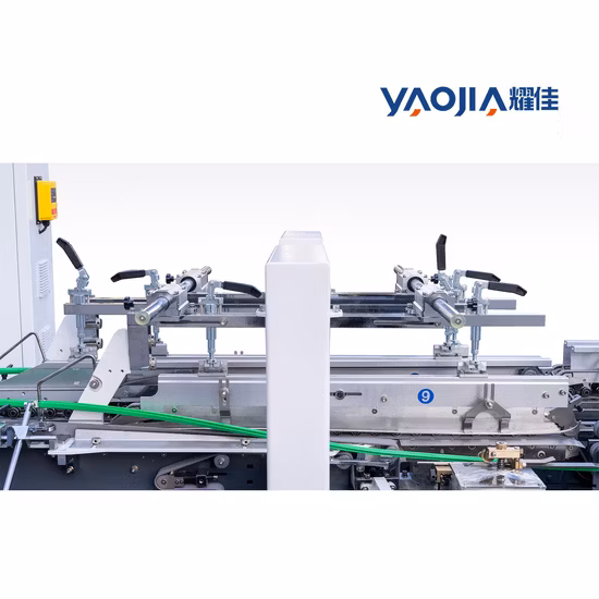 Yaojia Folder Gluer Machine Folding Corrugated Carton Electric Box Folding Carton Pasting Forming Machine Crash Lock Bottom Folding Gluing Machine