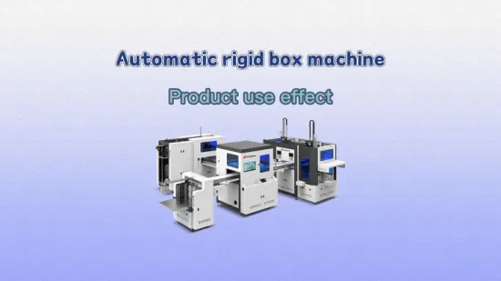 Automatic Rigid Box Making Machine Gift Box Product Line with Visual Positioning